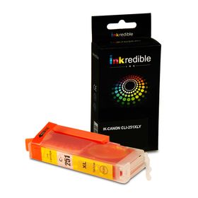 Canon CLI-251XLY Compatible Yellow Ink Cartridge